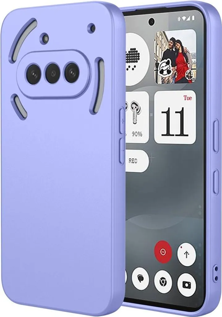 Cover Silicone Nothing Phone (3a) Viola - Phonesta Soft Silk Originale
