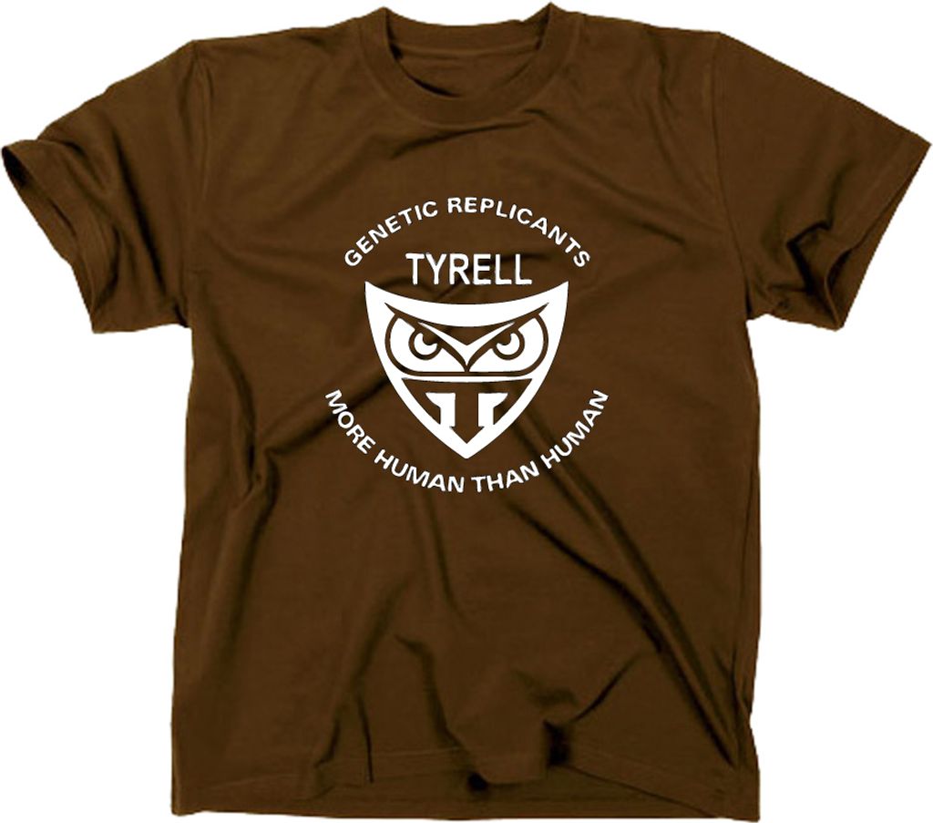 Styletex23 T-Shirt Tyrell Genetic Blade Runner Logo, braun, S