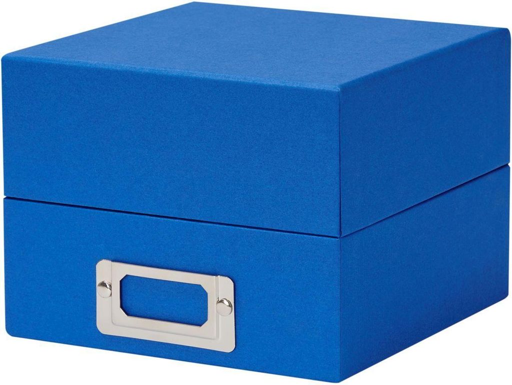 Boîte photo HNFD Sawala 10x15 cm bleu acier, 700 photos Image du produit 