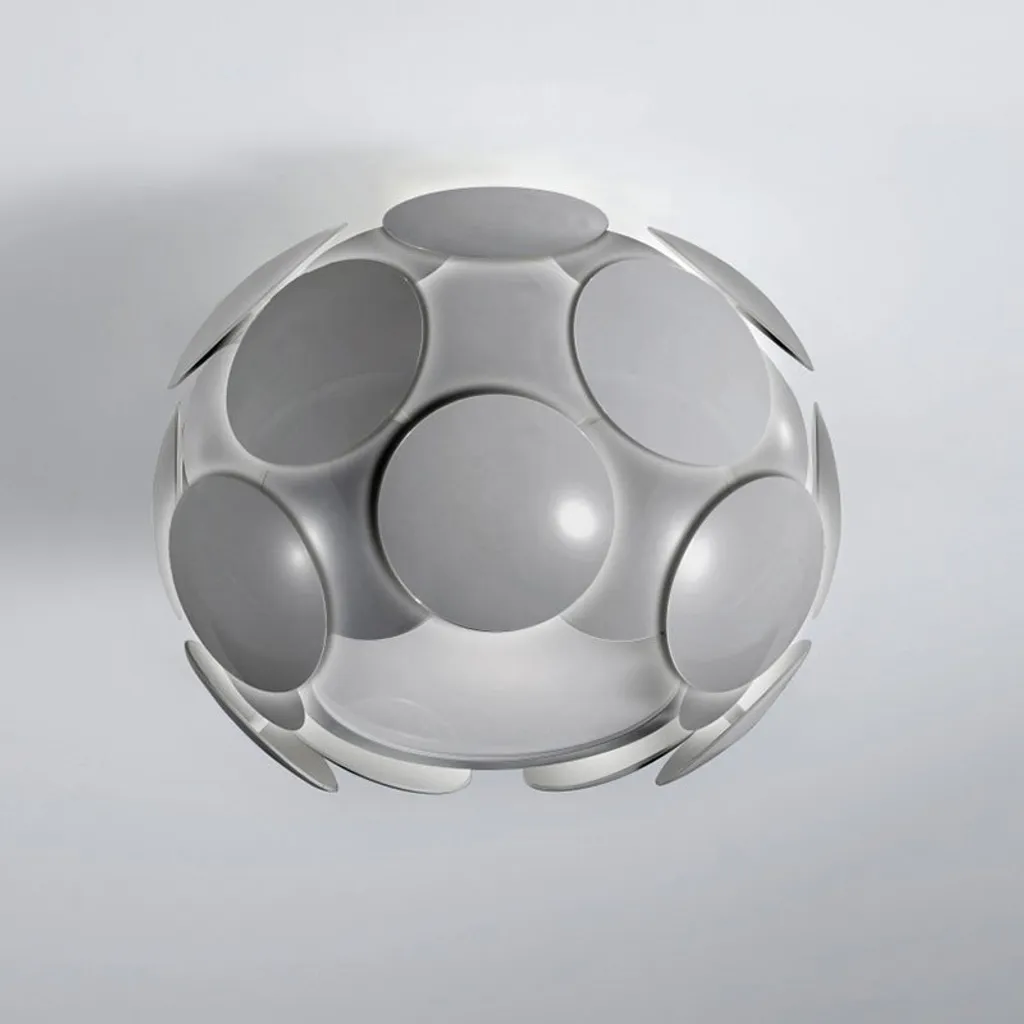 Italux Santina GR C0317-01S-U1GM - Plafoniera E27 31cm Grigia