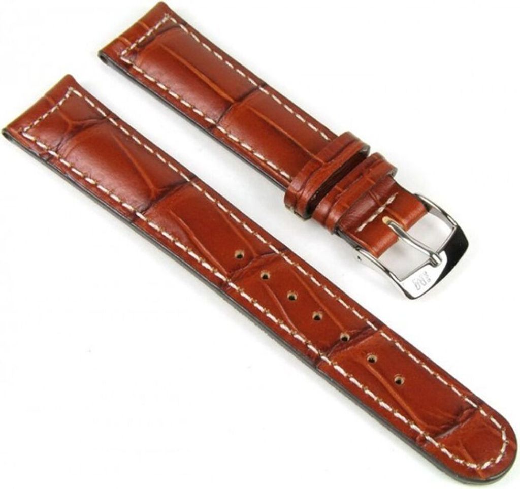 Morellato Guttuso Ersatzband Kalbsleder/Aligatorprägung braun 18mm