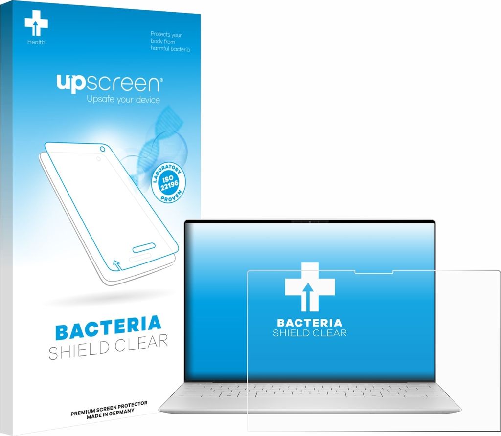upscreen Schutzfolie für Dell XPS 13 9350 2024 Displayschutz Displayschutzfolie Folie Klar antibakteriell