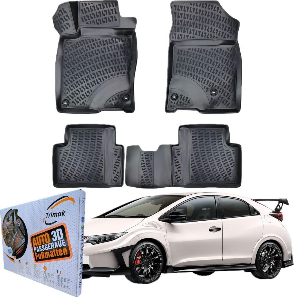 Honda Civic Type R FK2 & FK8 (2015 - 2021) Autofußmatten Auto Gummimatten