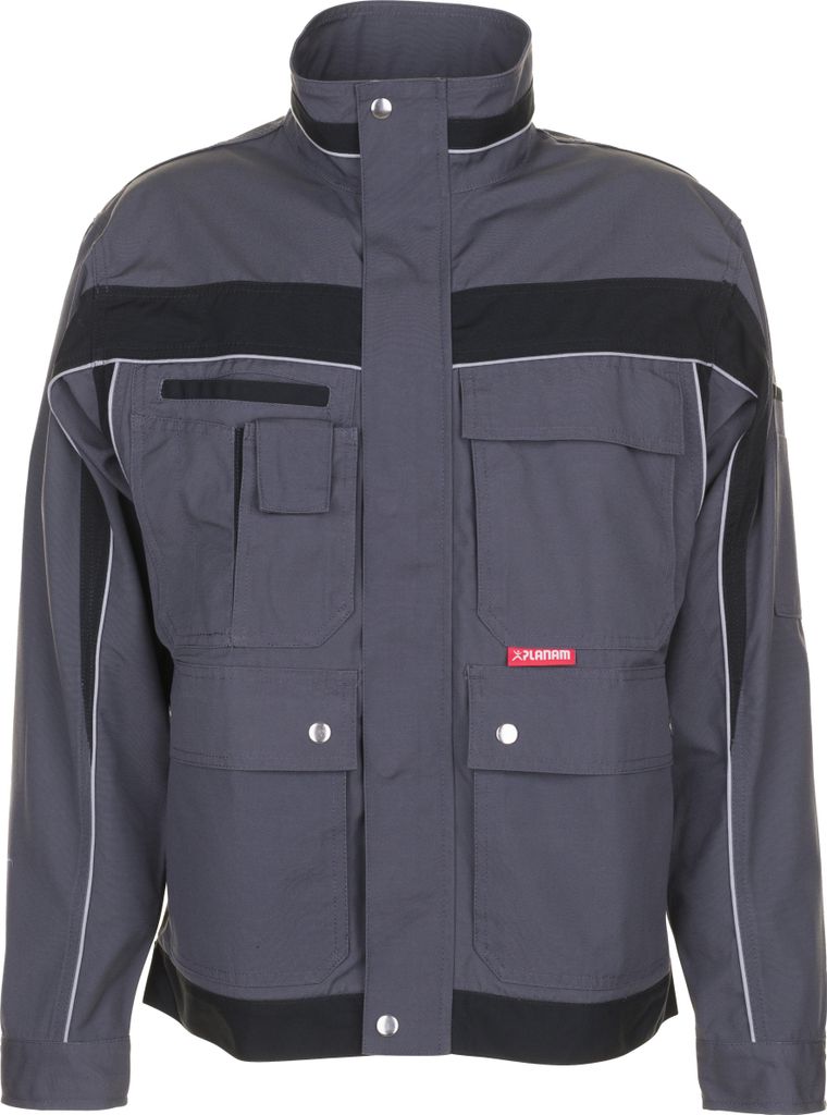 Größe 58 Herren Planam Plaline Bundjacke schiefer schwarz Modell 2506