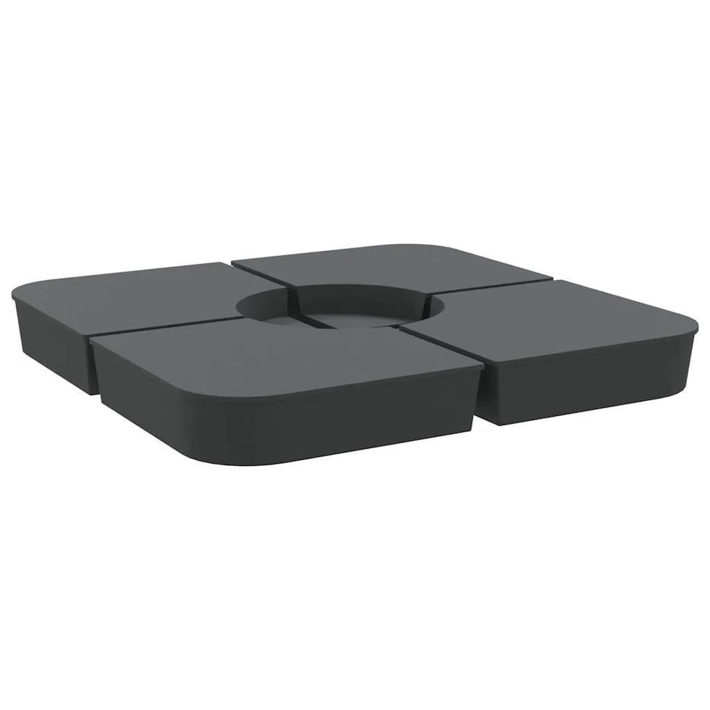 Stabilisez votre parasol avec le kit 4 dalles 100 kg PP - Anti-vent