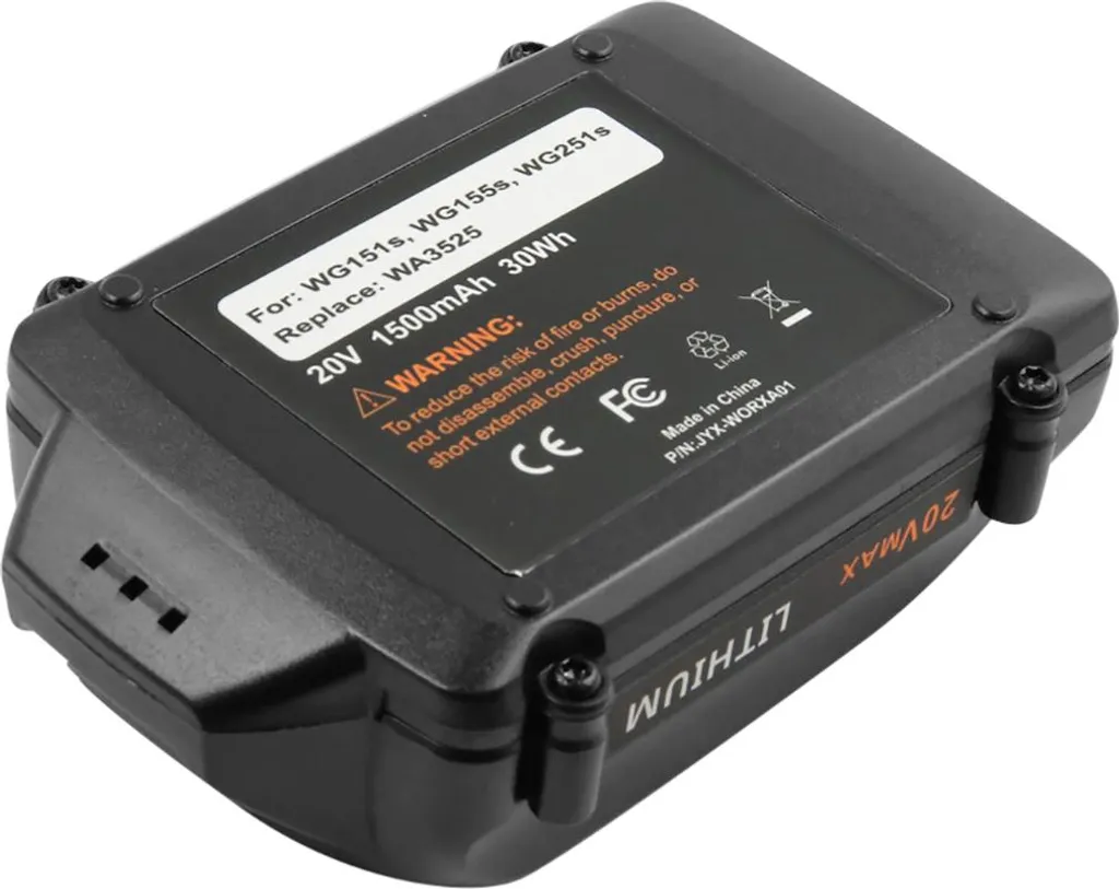 Acquista Batteria Avizar per Worx 20V 1500mAh WG151 | Li-Ion 30Wh