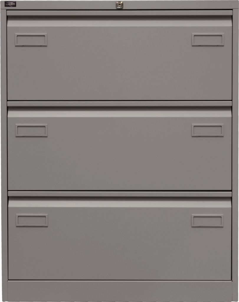 Bisley Hängeregistratur Schrank Light - 3 Schübe - Farbe: Silber