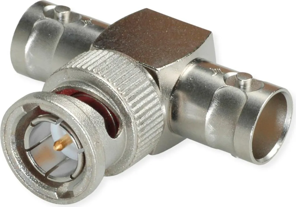 Telegärtner Té BNC 75 Ohm femelle mâle femelle adaptateur coaxial HD