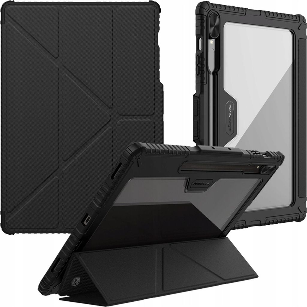 Nillkin Fall Fall Fall für Samsung Galaxy Tabs9+ Schwarz Produktbild 
