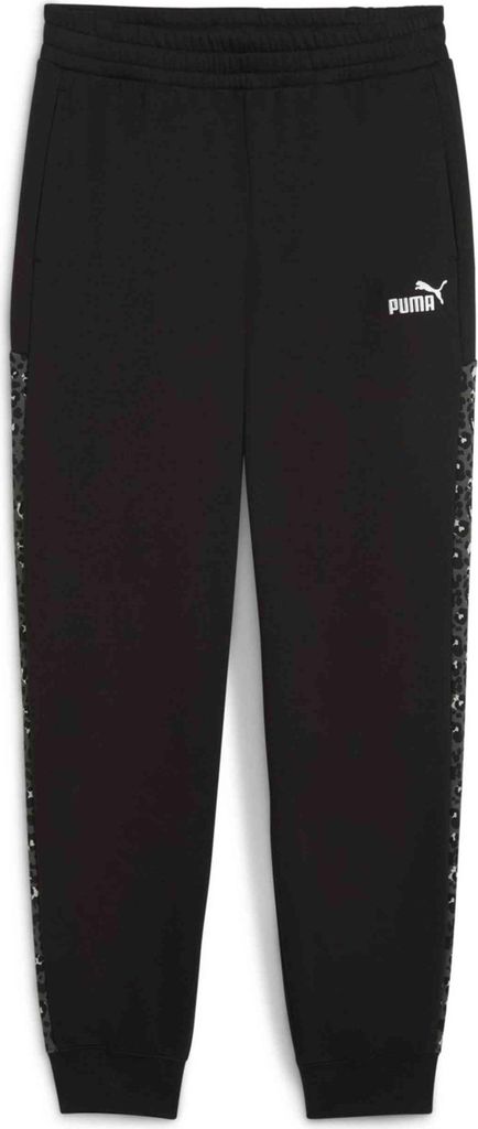 Puma ESS GRAPHIC Animal Comfort High-Waist Sweatpants FL cl - schwarz, Größe:XS