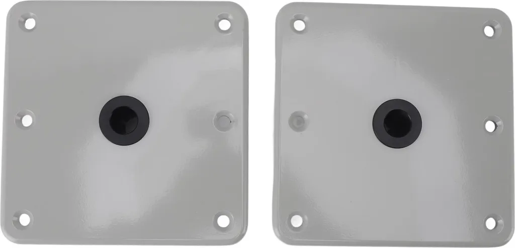 2 pcs Base de Siège de Bateau Plaque en Alliage Aluminium Haute Résistance