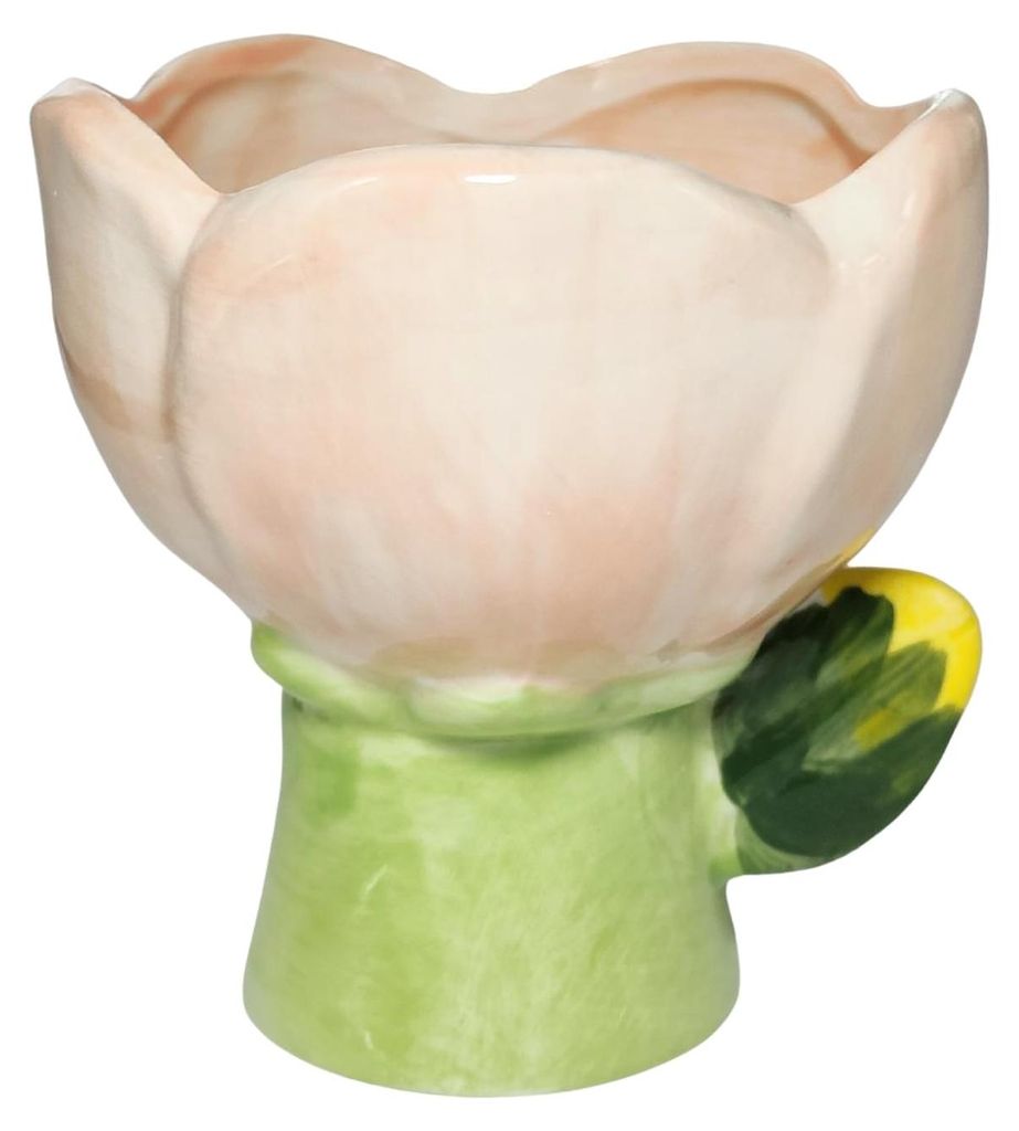 Kosmetik-Organizer mit Keramik-Stifthalter, kleiner Keramik-Blumenvase, tulpenförmigem Kerzenhalter, Deko-Elementen, Organizer für Schminkpinsel ...