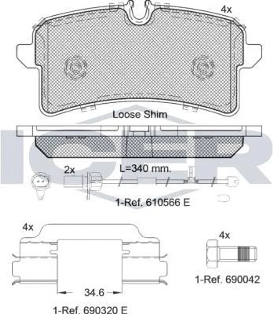 Stop aux bruits de freinage : Plaquettes ICER pour Audi A4 A6 A7 A8