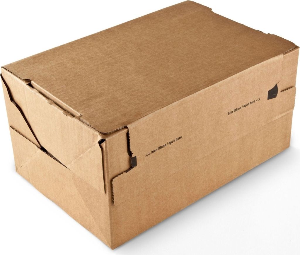 Versandkarton Returnbox 336x242x140mm braun Packung mit 10 Stück