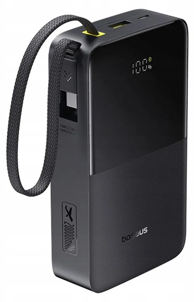Batterie Externe 20000mAh Power Bank Rapide 22,5W Baseus Bipow2 Pro Noir