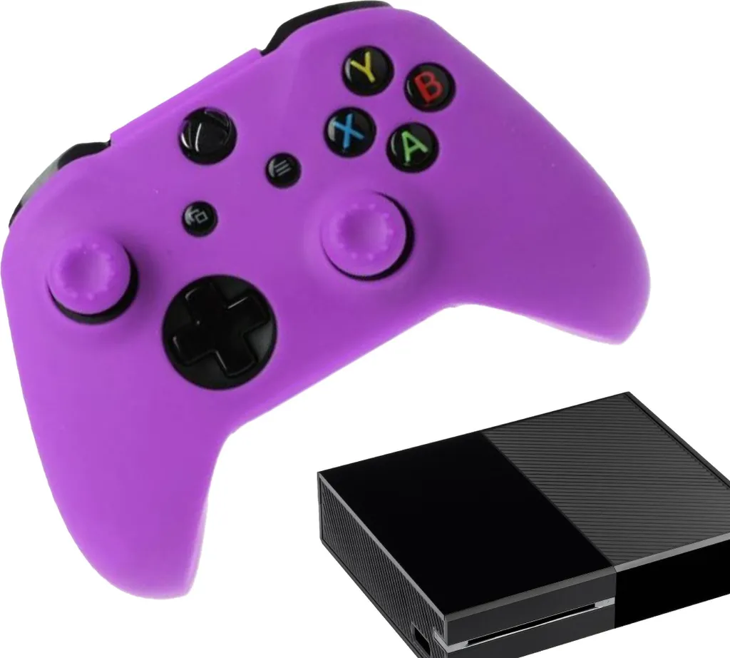Manicotti e skin per Xbox One - Manicotti da gioco performanti - Coperture morbide - Accessori per controller antiscivolo - Viola