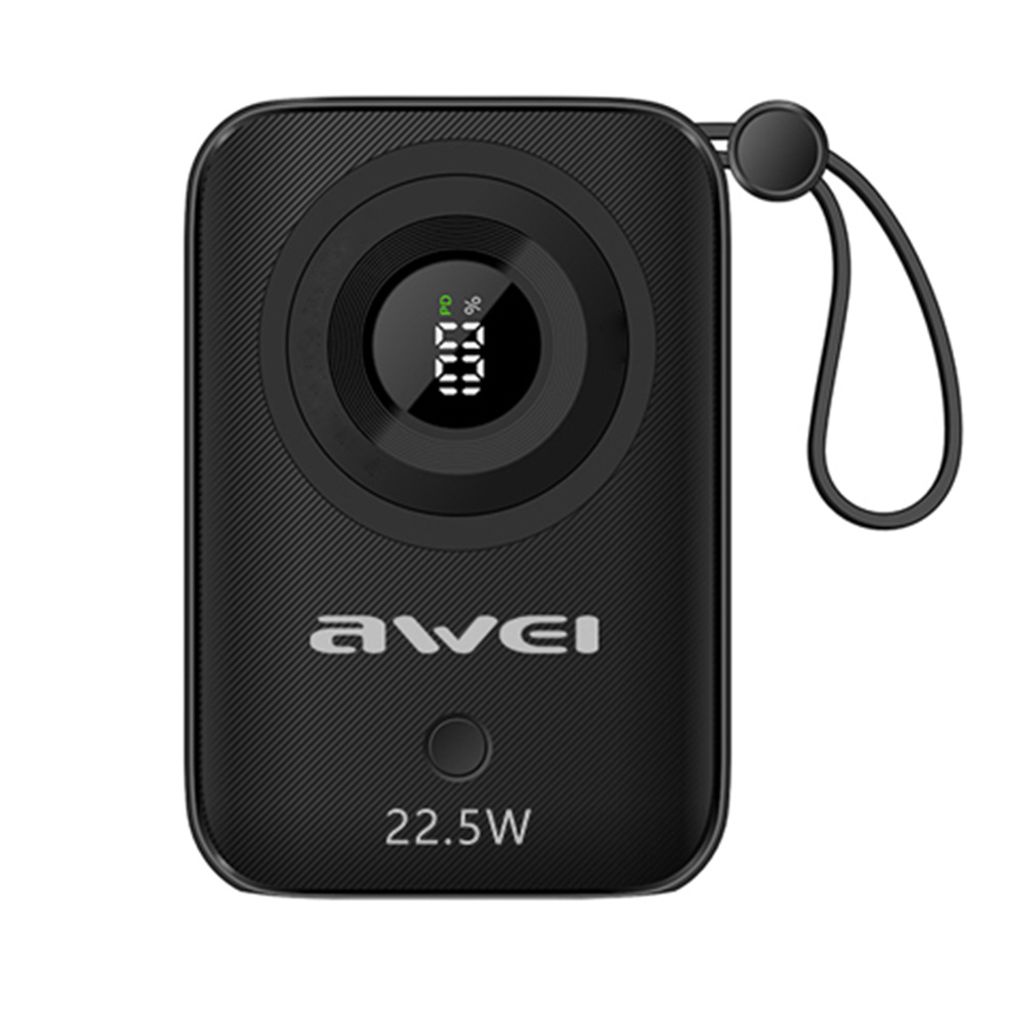 Powerbanka s displejom Awei P23K 10 000 mAh, 22,5 W, čierna Obrázok produktu 