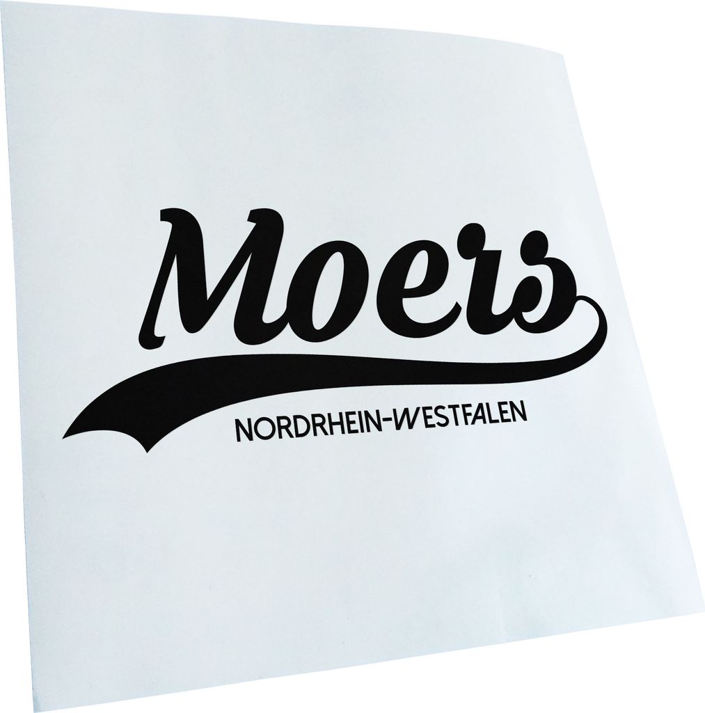 Kiwistar - Autoaufkleber - Moers Nordrhein-Westfalen - Neongrün - 20x8cm - Aufkleber für Auto, Laptop, Fahrrad, LKW, Motorrad mehrfarbig JDM Deca...