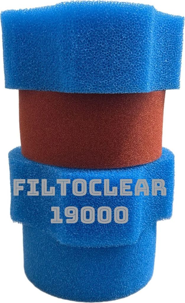 KH Ersatzschwammset Filtoclear 19000 Filter 3x blau / 1x Produktbild 