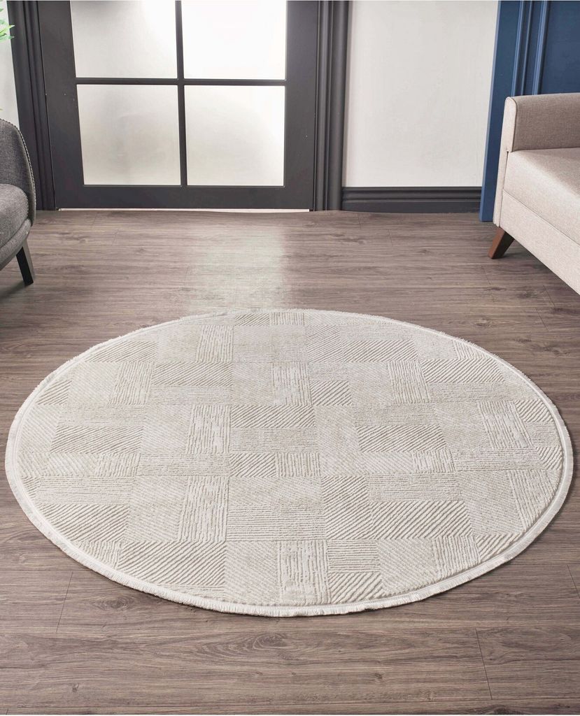Conceptum Hypnose, Leo 2969 Y - Cream, Teppich, Creme, 160 x 160 cm