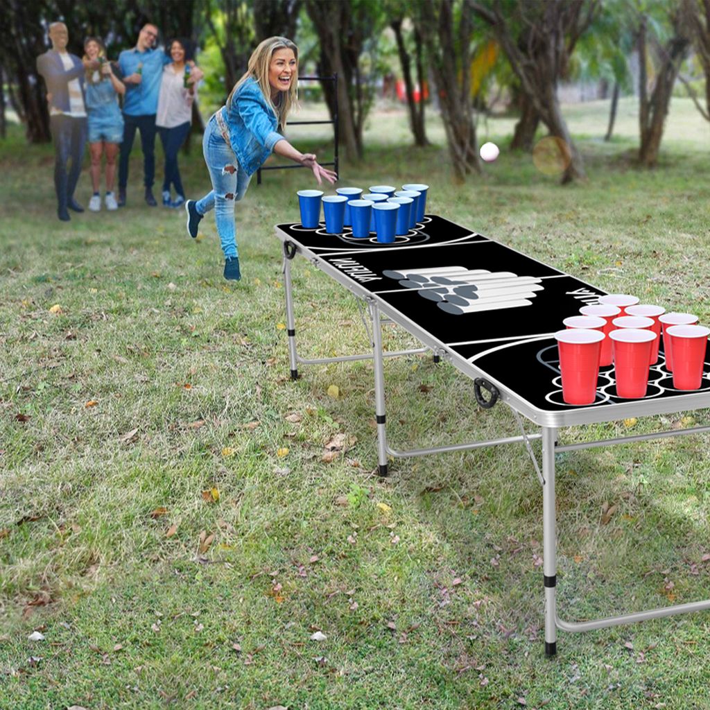 LARS360 Beer Pong Table Set Incl. 100 Cups 50 Red & 50 Blue Obrázek produktu 10