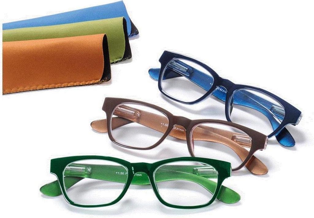 Lesehilfe/ Fertiglesebrille Monterry +1,00 Braun