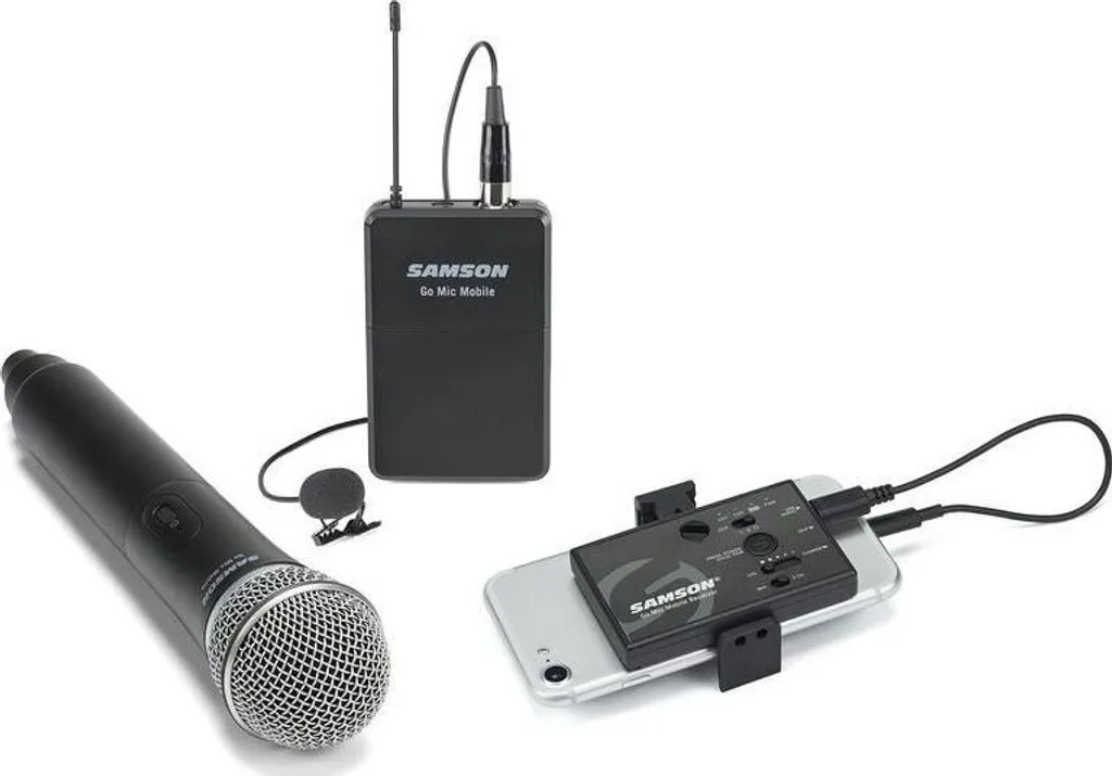Kit Microphone Cravate sans Fil Samson GoMic Mobile pour Vidéaste Web