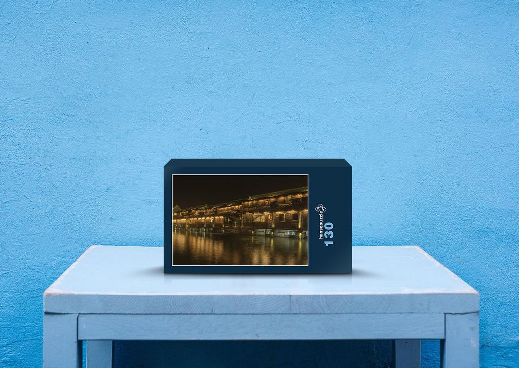 hansepuzzle 40944 - Altstadt Puzzle, 130 Teile, Reisen, 28,7 x 20,0cm mit hochwertiger Aufbewahrung, Kartonbox und wiederverschließbarem Beutel