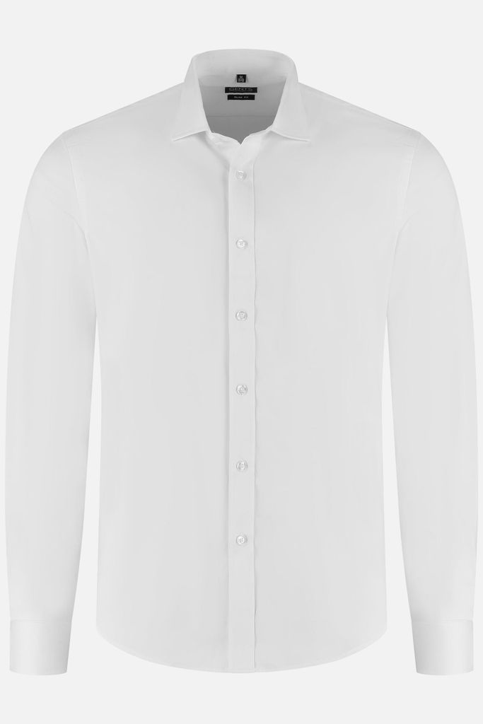 GENTS - Bambusstruktur weiß - Polyester - Weiß - Größe XL/XL 43/44