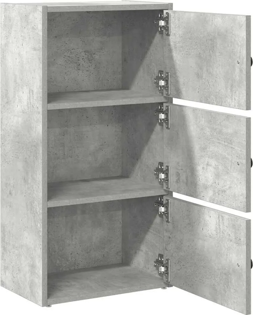 Libreria Moderna SYFAX Grigio Cemento - Eleganza e Ordine in 40 cm - 4