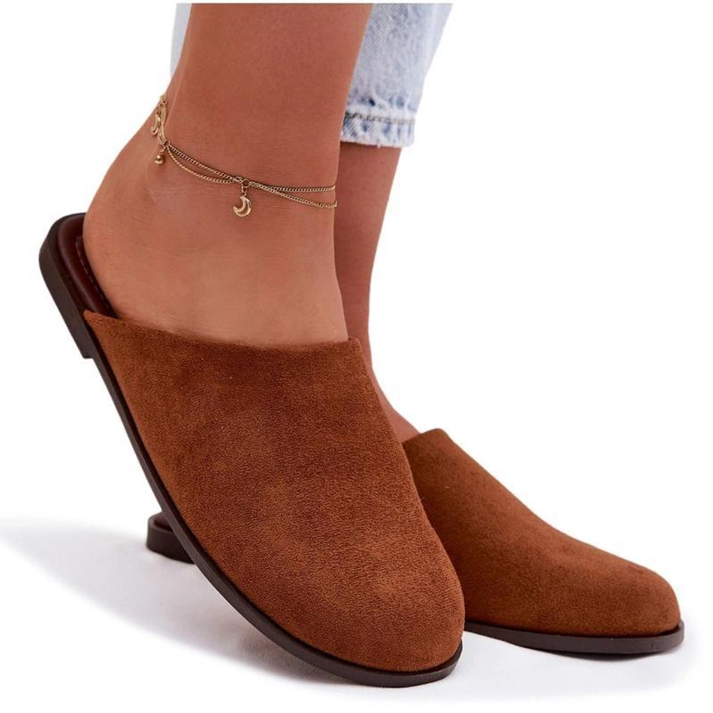 Damen flache Schuhe aus Eco Wildleder Camel Veronelle 38