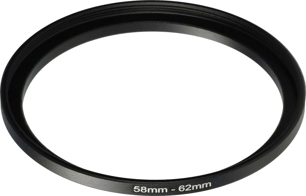 vhbw Step-Up-Ring Adapter 58mm - 62mm für Kamera Objektiv - Produktbild 