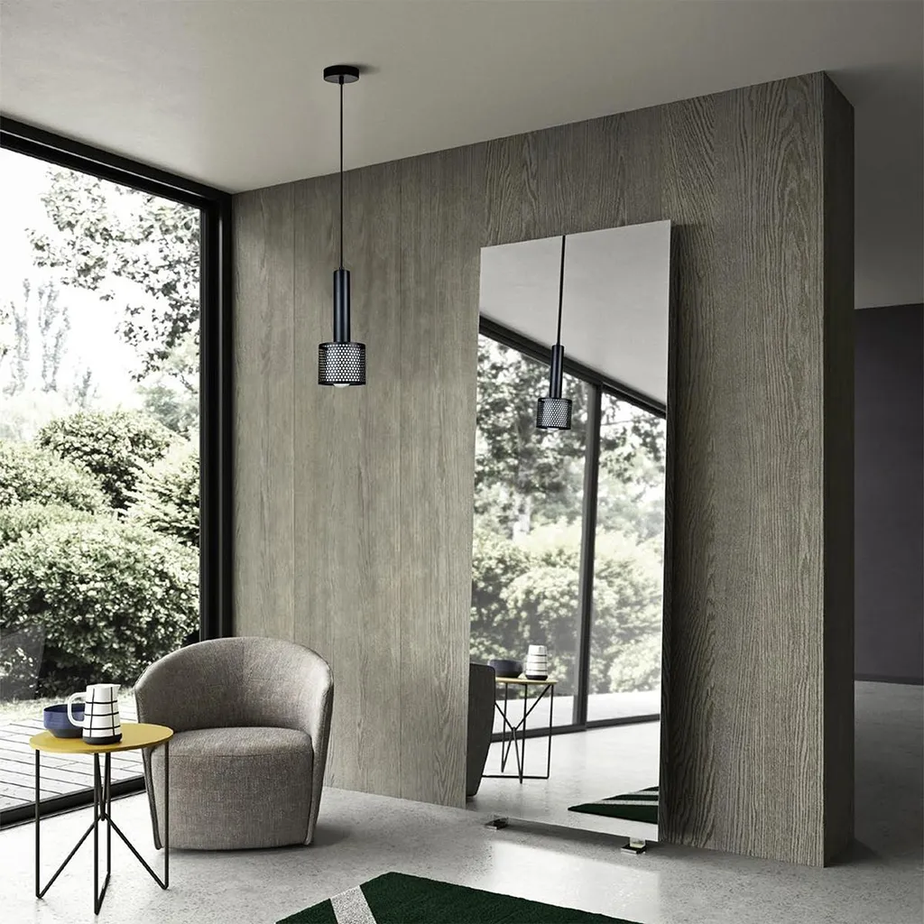 Suspension Anti-Éblouissement Noir et Or pour Éclairage Intérieur Doux