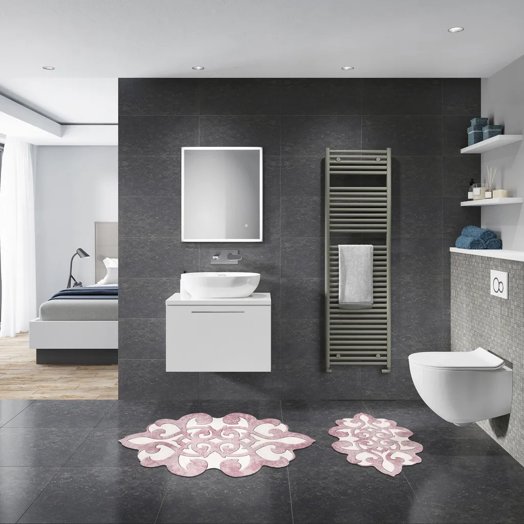 Mijolnir, Nixie- ANR1617, polvere, tappetini da bagno, 1300 gr/m², 100% POLIESTERE