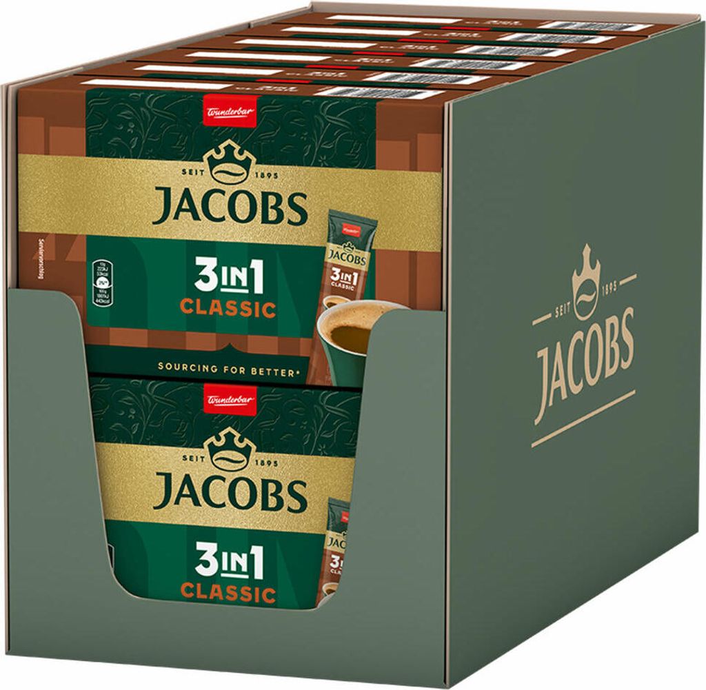 JACOBS caffè istantaneo 3in1 Classic 12x10 bastoncini caffè Immagine del prodotto 
