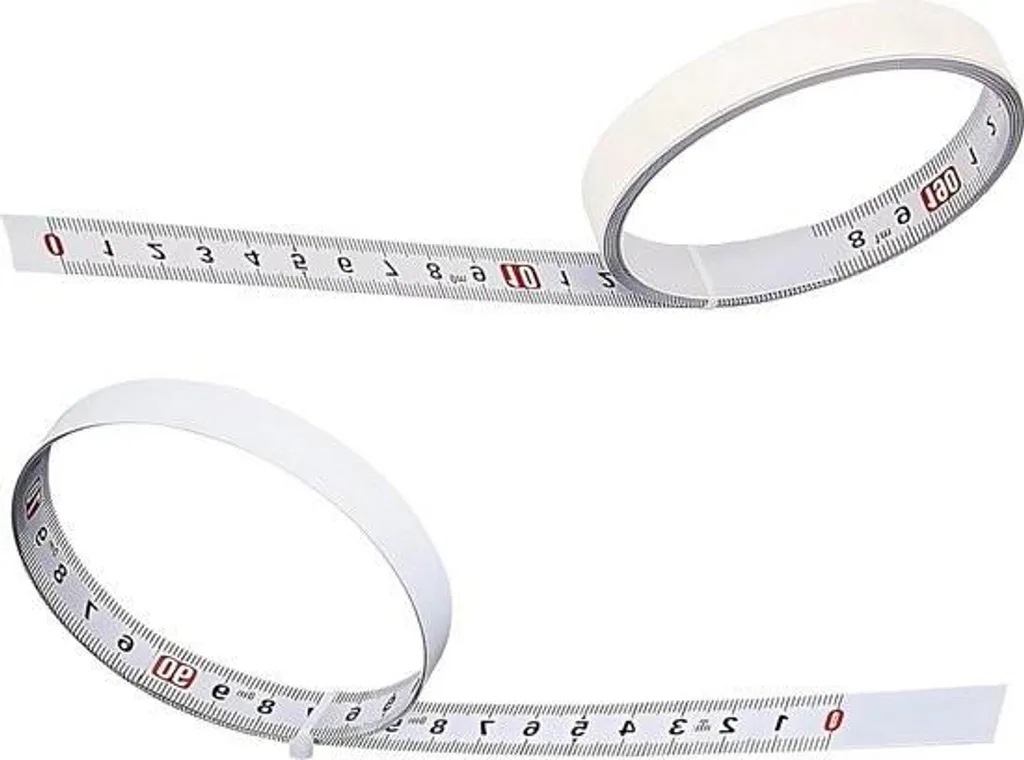 Ruban métrique adhésif 1m et 2m pour table de couture et bricolage