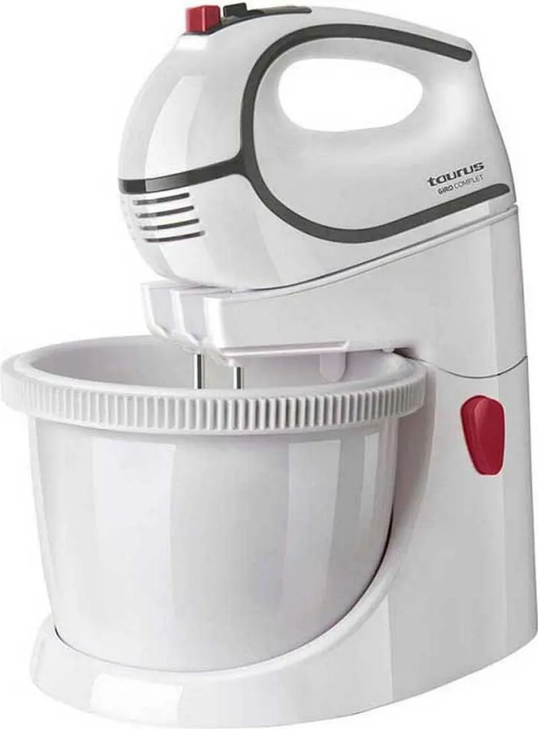 Robot Batteur 500W Taurus Giro Complet : Bol Rotatif et 5 Vitesses Turbo