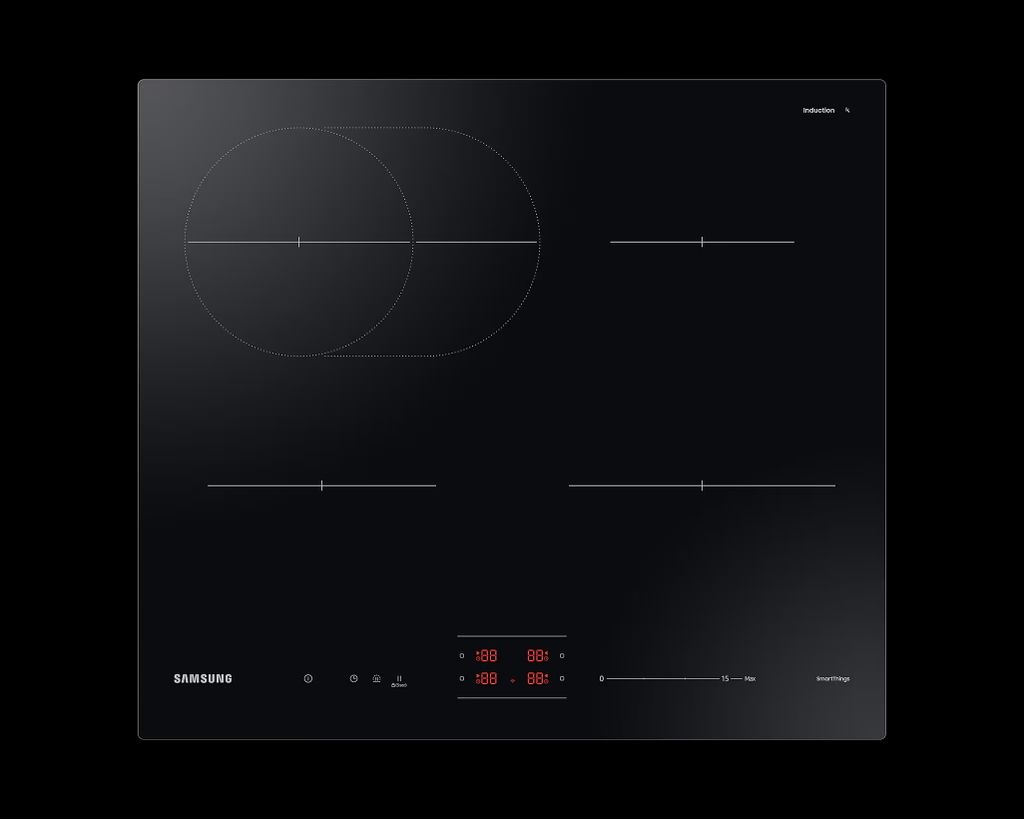 Samsung NZ64B4016FK, Schwarz, Integriert, 60 cm, Produktbild 