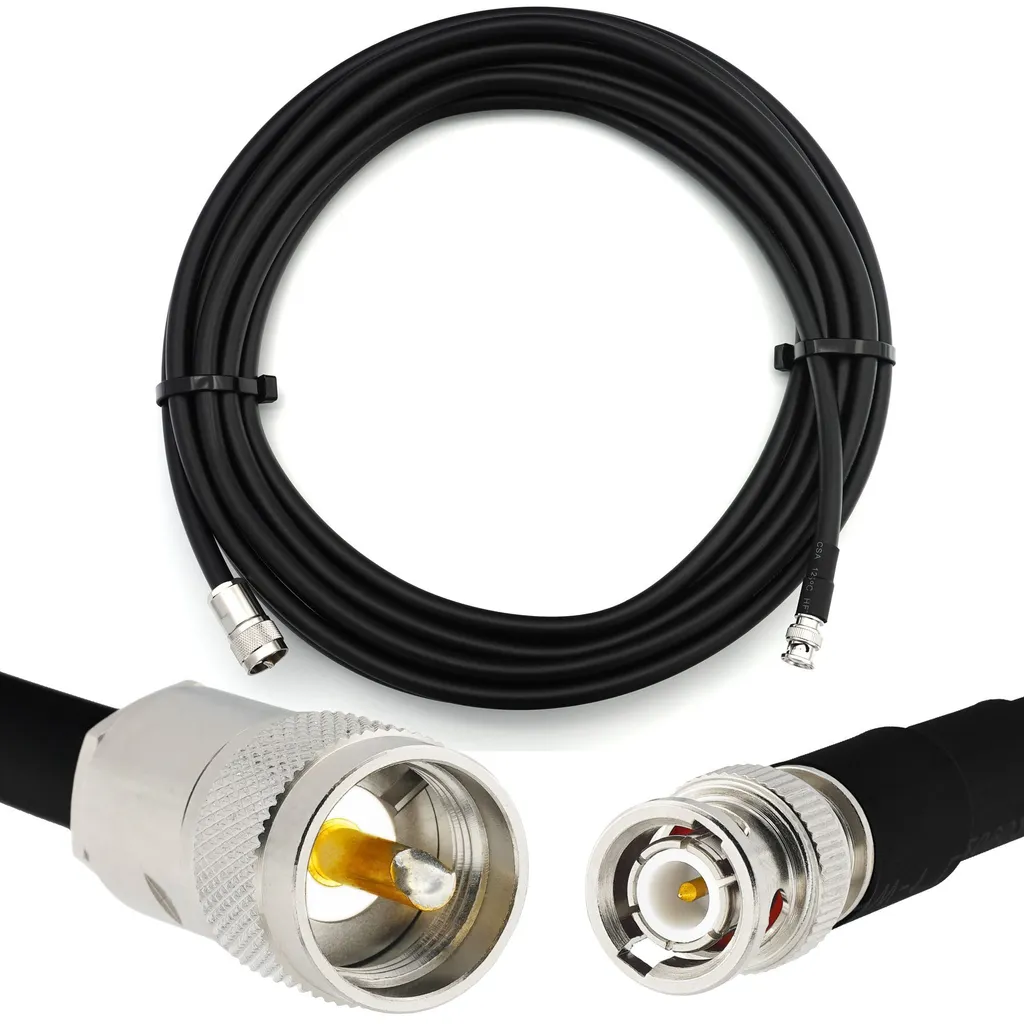 Cavo 12m BNC Maschio a PL259 - LMR400 UF UltraFlex per Radio