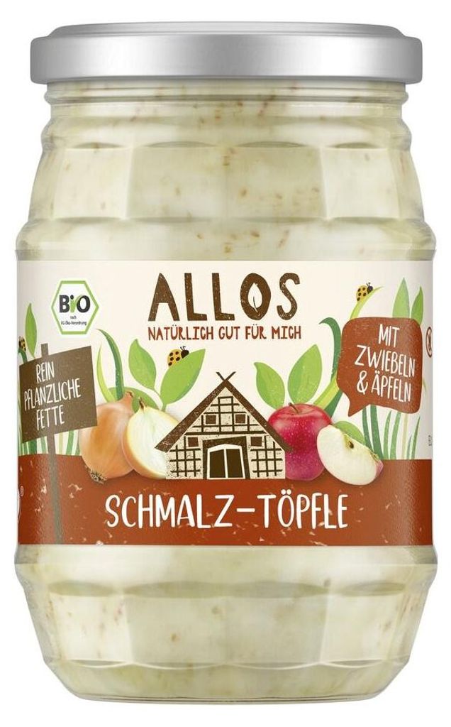 SMALCZYK WEGAŃSKI Z CEBULĄ I JABŁKIEM BEZGLUTENOWY BIO 250 g - ALLOS