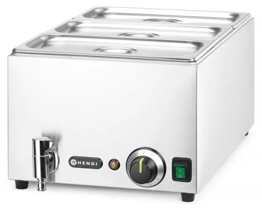 Set Bain-marie avec robinet de vidange HENDI RANGER + 3 x Image du produit 