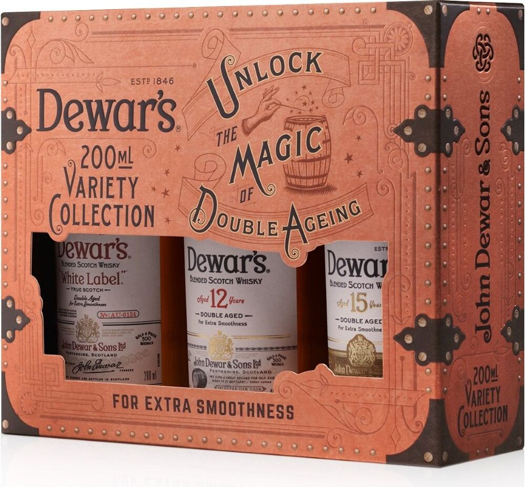 Dewar's Variety Collection 40% Vol. 3x0,2l in Geschenkbox