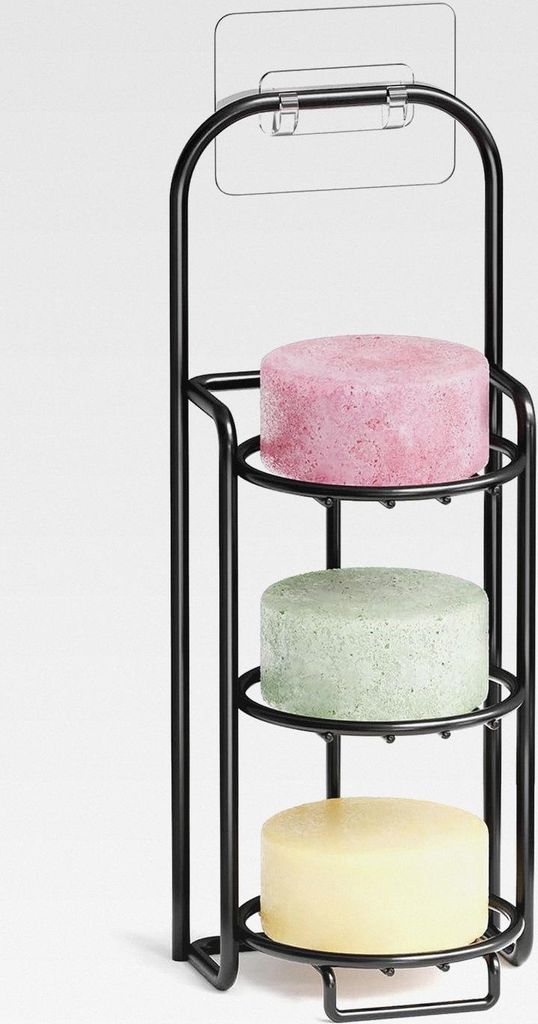 3-stöckiger Shampoo-Stangenhalter für Dusche, selbstentleerender Seifenhalter, Caddy für Badezimmer, Wand und Küchenspüle, Shampoo-Bar-Geschir...