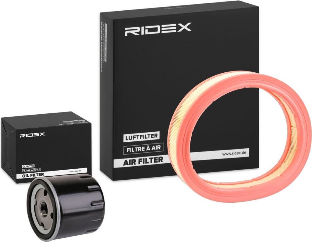 RIDEX Filterset Inspektionspaket Filtersatz passend für MERCEDES-BENZ C-Klasse Limousine (W203) E-Klasse Limousine (W212) für AUDI A4 Avant (8ED,...