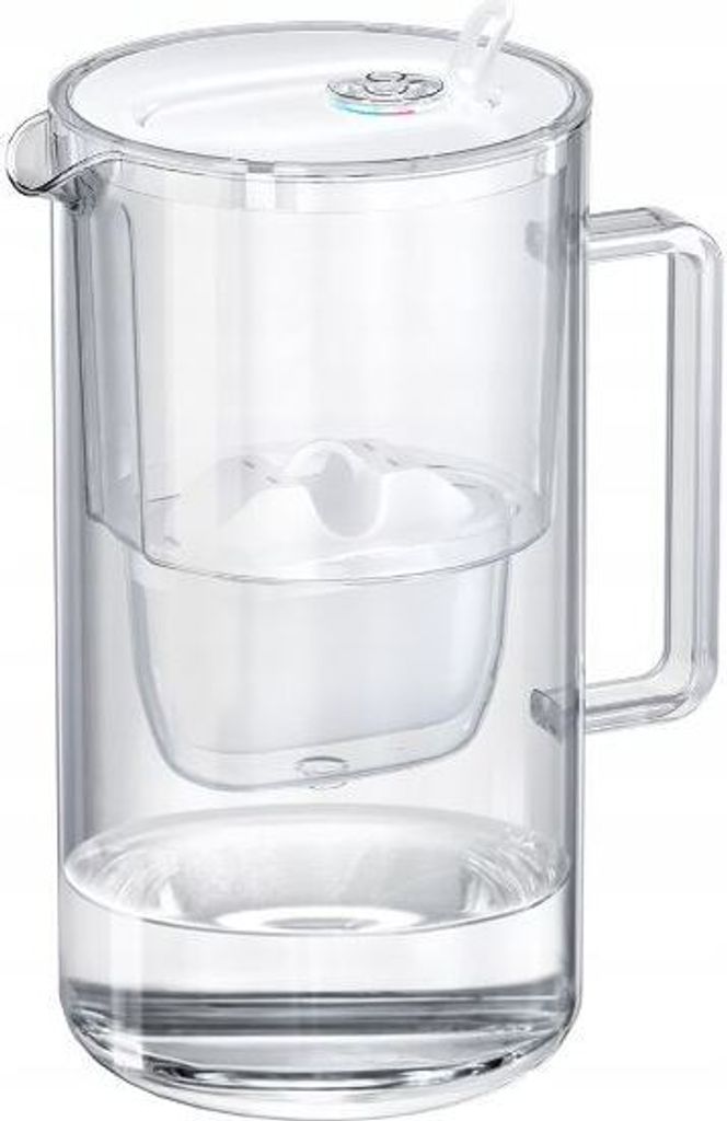 Dzbanek do filtrowania wody szklany biały Glass 2,5L z Zdjęcie produktu 