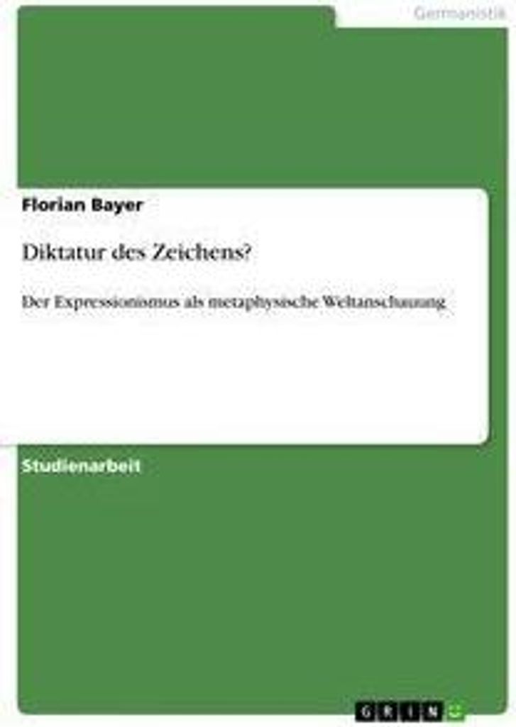 Diktatur des Zeichens?