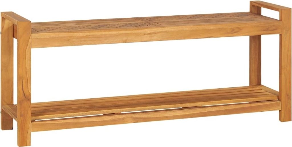 Möbel Sitzbank 120 cm Massivholz Teak - Sitzbänke 325276