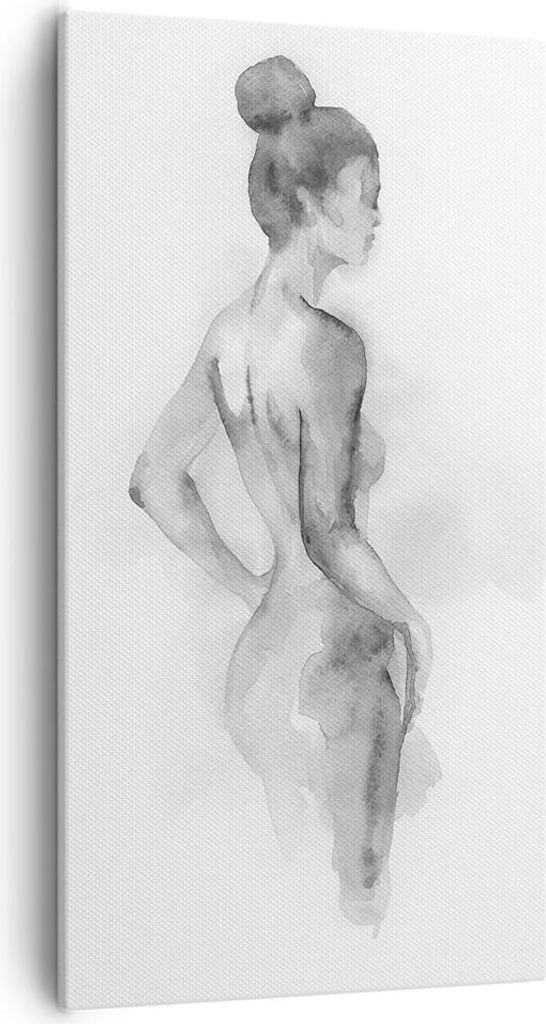 Bild auf Leinwand - Leinwandbild - Einteilig - Frau Körper Stück - 55x100cm - Wand Bild - Wanddeko - Wandbilder - Leinwanddruck - Bilder - Wandde...