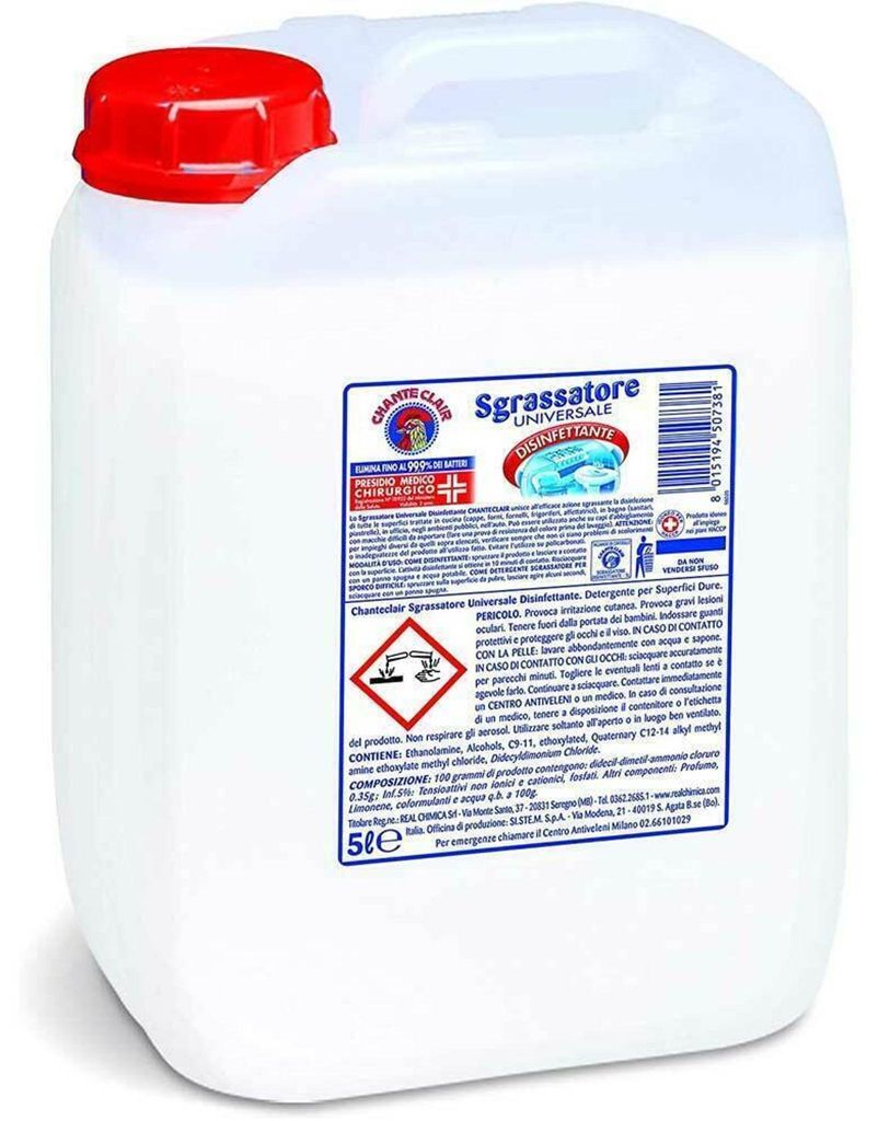 Dégraissant Liquido Disinferrante 5 l - Chante Clair Image du produit 