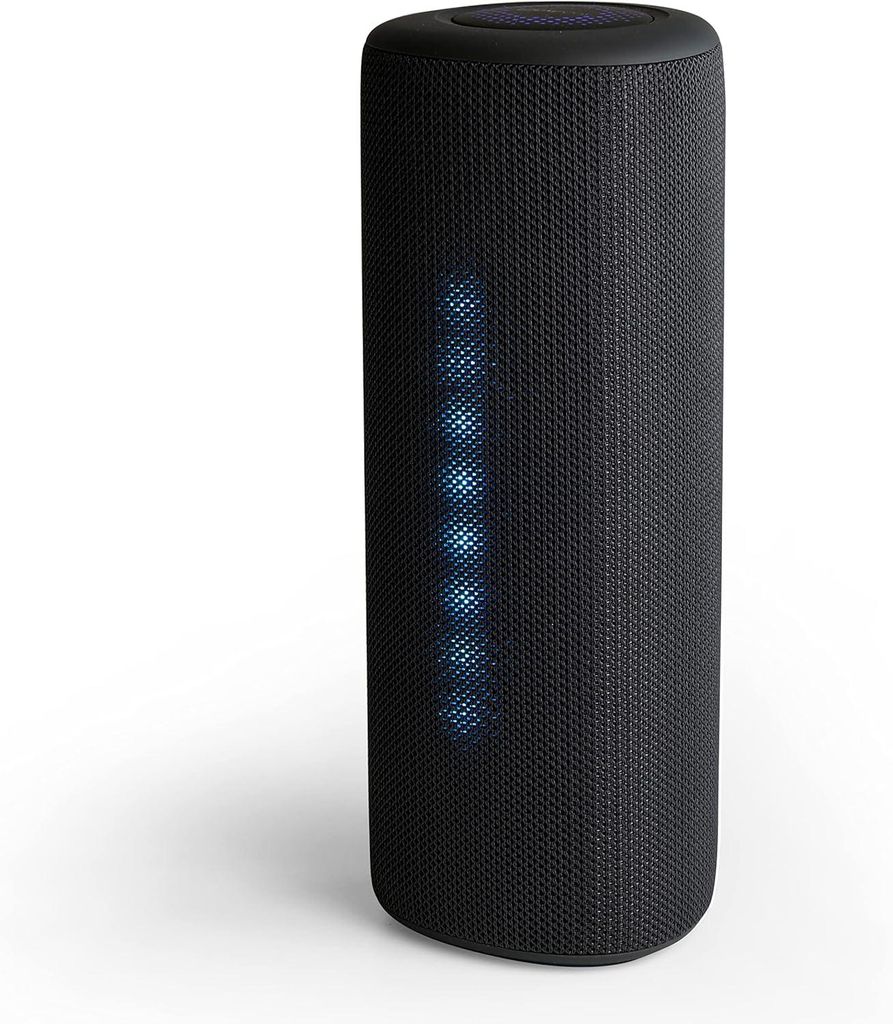 Bluetooth Lautsprecher Kabelloser Party Lautsprecher mit 10 LED-Lichteffekten,IPX5 Wasserschutz,24W Tragbare Musikbox für Garten, Badezimmer & Re...